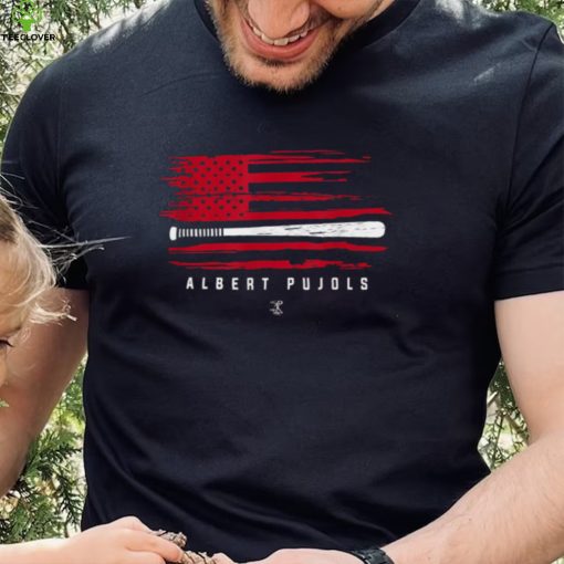 Albert Pujols Baseball Flag Graphic Apparel Albert Pujols T Shirt