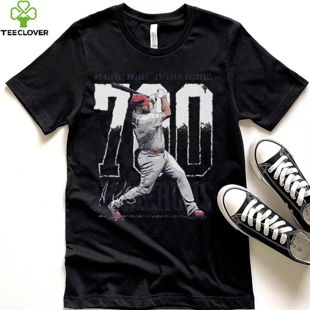 Albert Pujols St. Louis Baseball 700 Home Runs Bold Signature Shirt Albert Pujols St. Louis Baseball 700 Home Runs Bold Signature Shirt