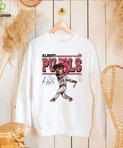 Albert Pujols T Shirt St. Louis Baseball Albert Pujols St. Louis Cartoon WHT