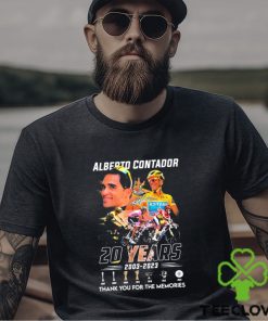 Alberto Contador 20 Years 2003 2023 Thank You For The Memories Signatures Shirt