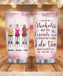 Alcoholic Girls Personalized Tumbler