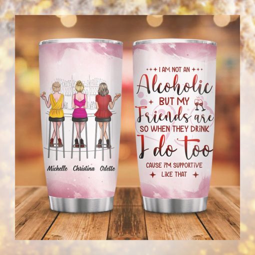 Alcoholic Girls Personalized Tumbler