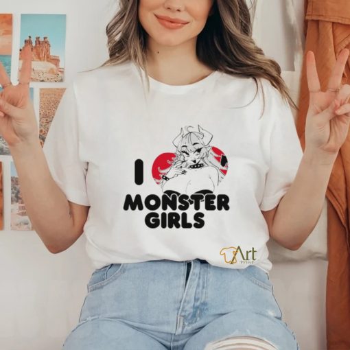 Alcremilk I Love Monster Girls Shirt