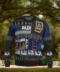 Aldi Logo New Knitted Christmas Sweater Gift For Fans