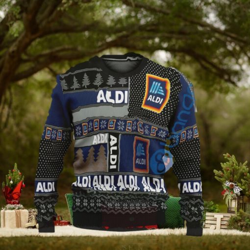 Aldi Logo New Knitted Christmas Sweater Gift For Fans