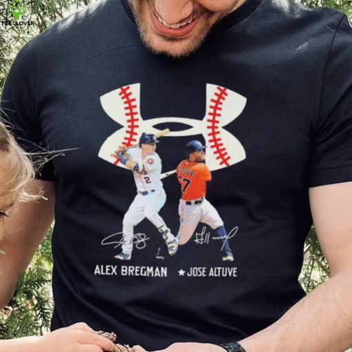 Alex Bregman And Jose Altuve Under Armour Houston Astros Signatures Shirt