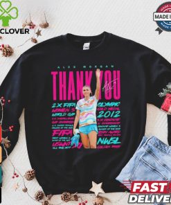 Alex Morgan Womens Soccer thank you signature 2024 shirt