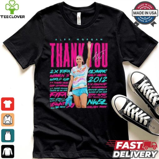 Alex Morgan Womens Soccer thank you signature 2024 shirt
