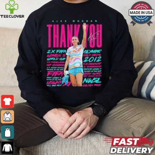 Alex Morgan Womens Soccer thank you signature 2024 shirt