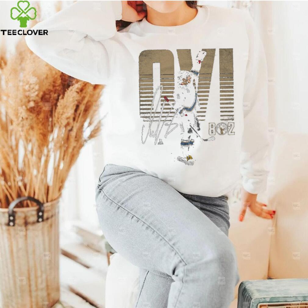 Alex Ovechkin Washington 802 OVI WHT Shirt Alex Ovechkin Washington 802 OVI WHT Shirt