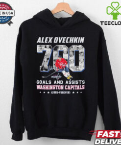 Alex Ovechkin Washington Capitals 700 Goals And Assists Signature Shirt