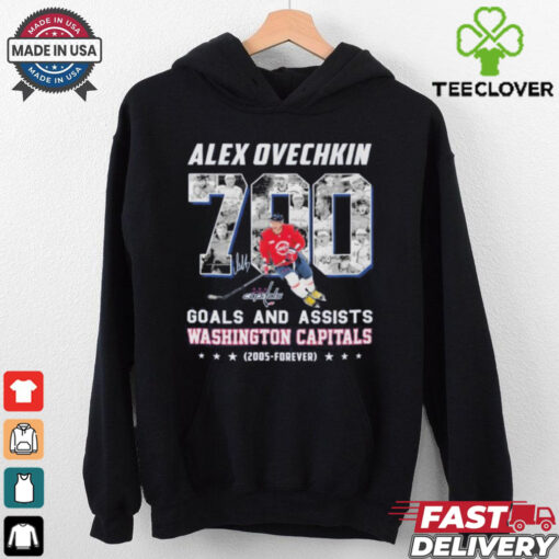 Alex Ovechkin Washington Capitals 700 Goals And Assists Signature Shirt