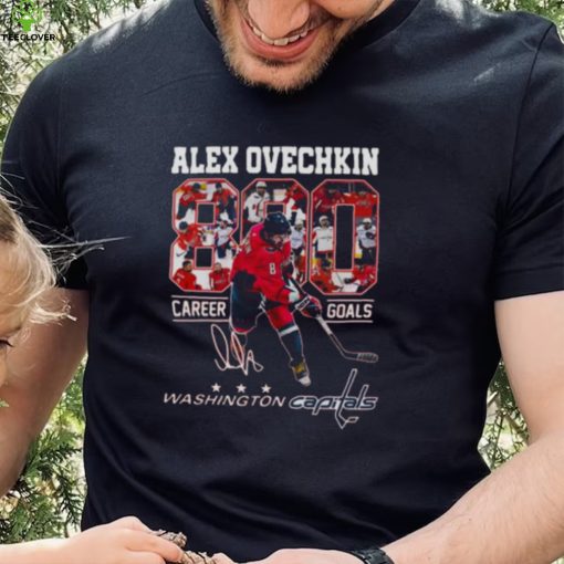 Alex Ovechkin Washington Capitals 800 Career Goals Signature T Shirt