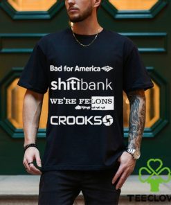 Alex Schaefer Bankers Behind Bars Bad For America Shitibank We’re Felons Crooks Shirt