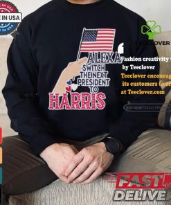 Alexa Switch The Next President To Harris America President Vote Flag T shirt