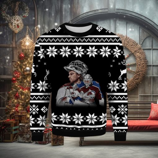 Alexandar Georgiev Colorade Avalanche Ugly Christmas Sweater