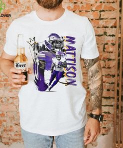 Alexander Mattison number 2 Minnesota Vikings football player pose gift shirt