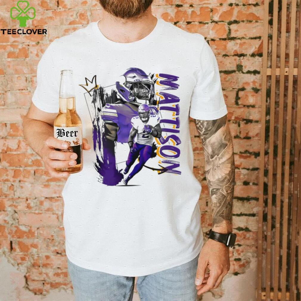 Alexander Mattison number 2 Minnesota Vikings football player pose gift shirt