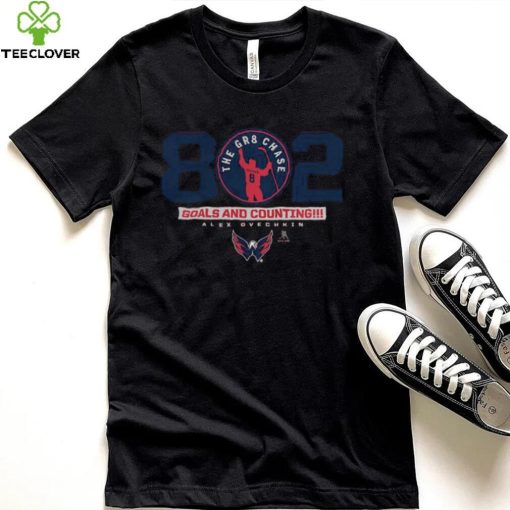 Alexander Ovechkin Washington Capitals 802 The GR8 Chase Goals And Counting Shirt