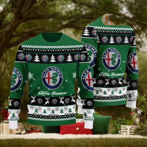 Alfa Romeo 2024 Christmas Green Ugly Sweater
