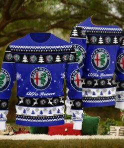 Alfa Romeo 2024 Christmas Navy Ugly Sweater