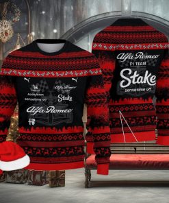 Alfa Romeo Formula 1 Team Kintted Christmas 3D Sweater For Men And Women