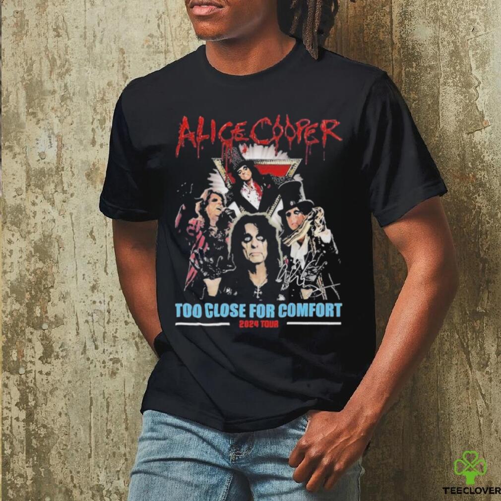 Alice Cooper Too Close For Comfort 2024 Tour T Shirt Alice Cooper Too Close For Comfort 2024 Tour T Shirt