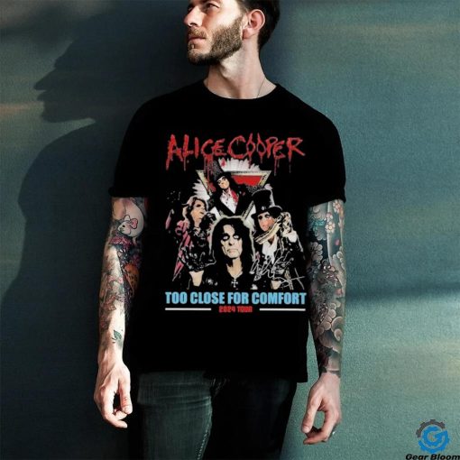 Alice Cooper Too Close For Comfort 2024 Tour T Shirt