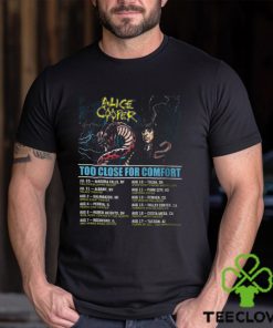Alice Cooper Too Close For Comfort Schedule Tour 2024 T Shirt