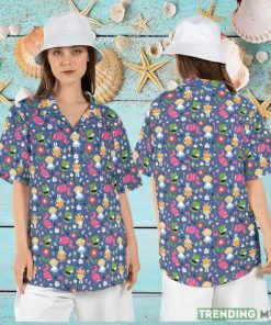 Alice in Wonderland Hawaiian Shirt Tropical Cheshire Cat Hawaii Shirt Mad Hatter Aloha Shirt