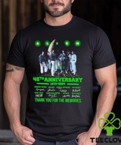 Alien 45th anniversary 1979 2024 characters thank You for the memories Shirt