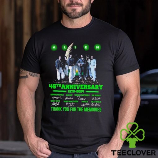 Alien 45th anniversary 1979 2024 characters thank You for the memories Shirt