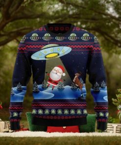 Alien And Santa Knitting Pattern Christmas Ugly Sweater