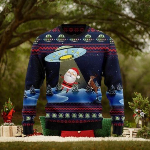 Alien And Santa Knitting Pattern Christmas Ugly Sweater