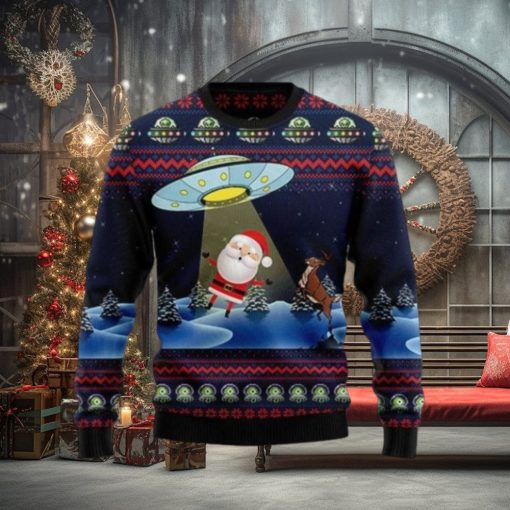 Alien And Santa Knitting Pattern Christmas Ugly Sweater