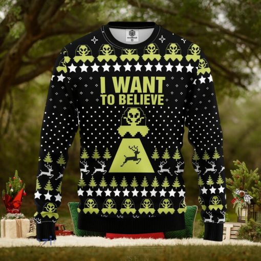Alien Believe Ugly Christmas Sweater Amazing Gift Men And Women Christmas Gift