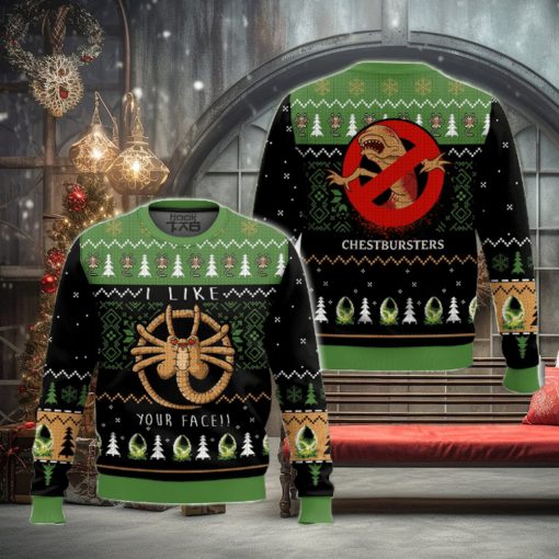 Alien Facehugger Ugly Sweater