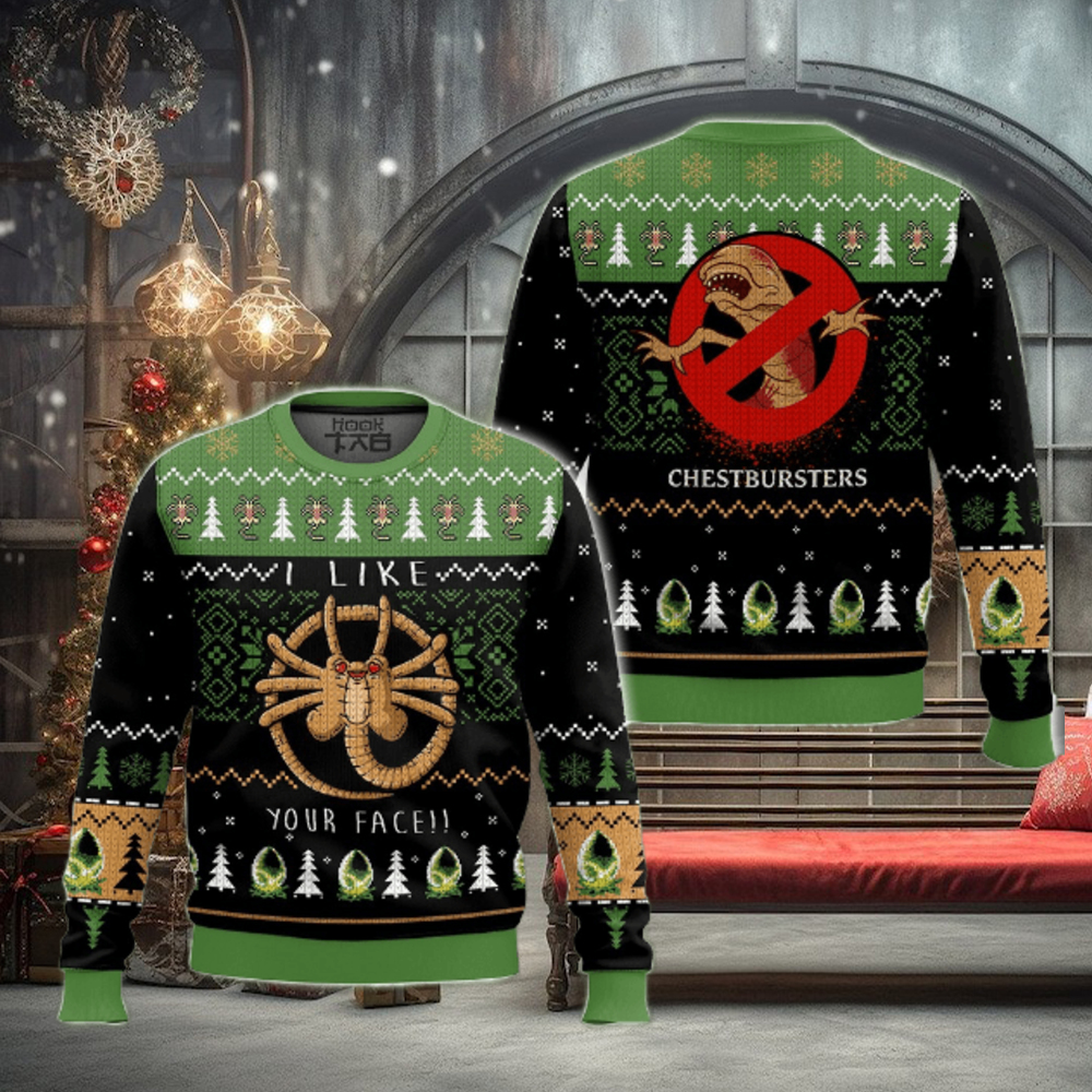 Alien Facehugger Ugly Sweater Alien Facehugger Ugly Sweater