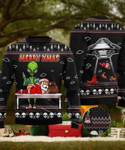 Alien Merry Xmas Ugly Christmas Sweater For Men & Women