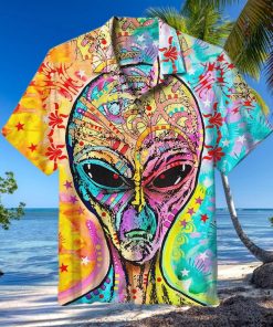 Alien Painting Hawaiian Shirt