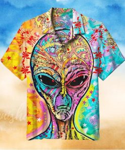 Alien Painting Hawaiian Shirt