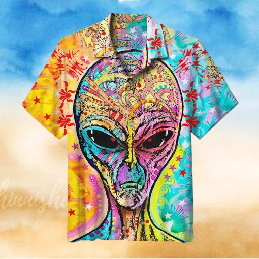 Alien Painting Hawaiian Shirt