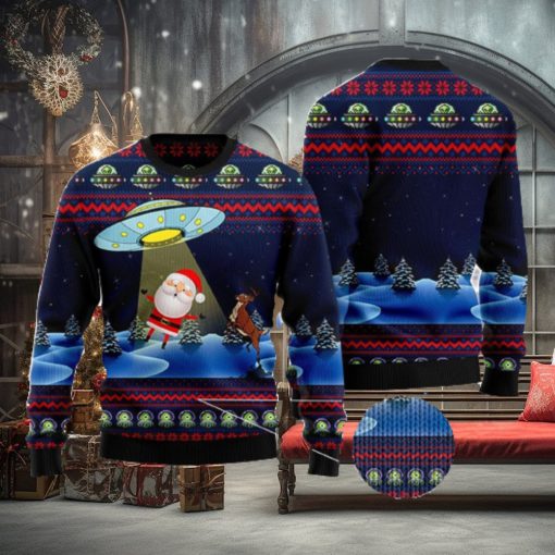 Alien Santa Ugly Christmas Sweater AOP All Over Printed Sweater