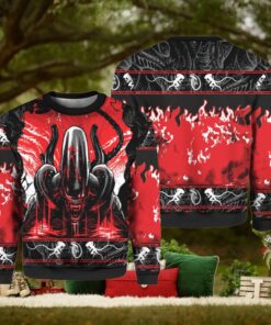 Alien Xenomorph Ugly Christmas Sweater