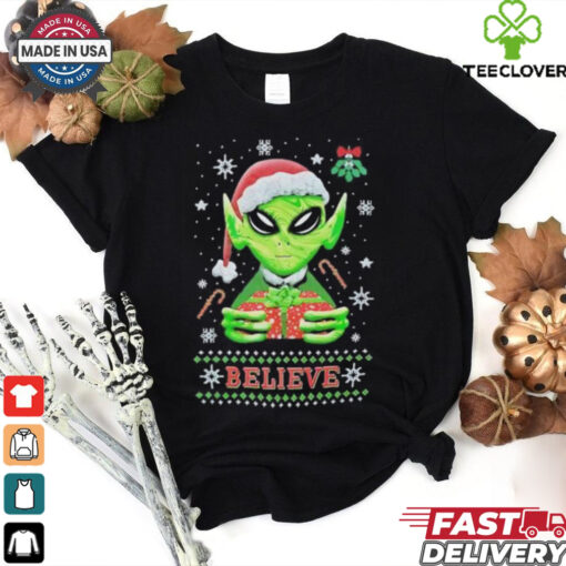 Alien believe Christmas shirt
