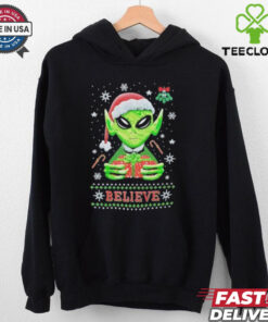 Alien believe Christmas shirt