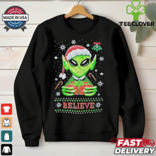 Alien believe Christmas shirt