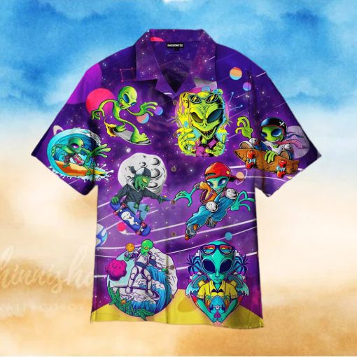 Aliens Summer Hawaiian Shirt