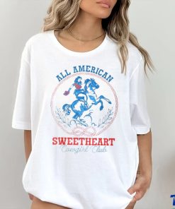 All American Cowgirl Sweetheart Club 4Th Of July Western T Shirt 2 All American Cowgirl Sweetheart Club 4Th Of July Western T Shirt