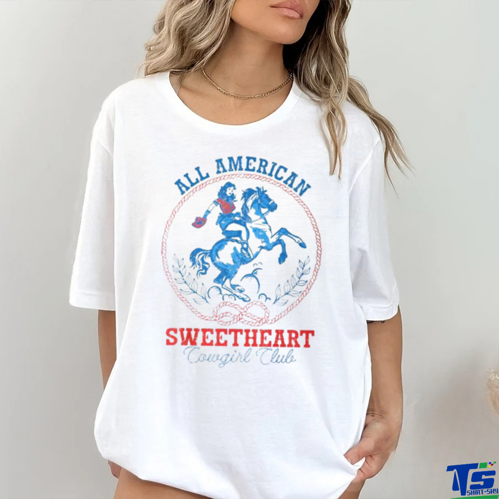 All American Cowgirl Sweetheart Club 4Th Of July Western T Shirt All American Cowgirl Sweetheart Club 4Th Of July Western T Shirt